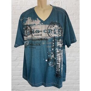 Big and Tall, Lion's Crest English Laundry Graphic ‎ T shirt, Sz 4X, NWOT